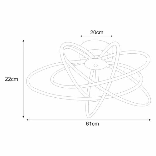 Lampa sufitowa K-8074 z serii LELO 4