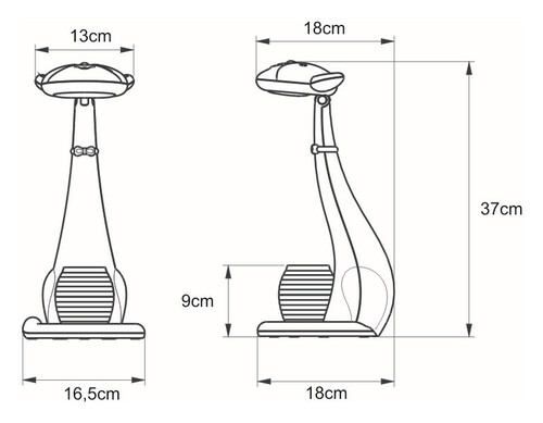Lampka biurkowa K-BL1605 NIEBIESKI z serii KOTEK 2