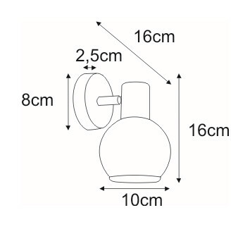 Kinkiet K-8003-1G CHR z serii GALAXY I 3