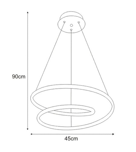 Lampa wisząca K-8048 z serii ILUSION GOLD 3