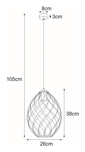 Lampa wisząca K-4793 z serii PIERS 4