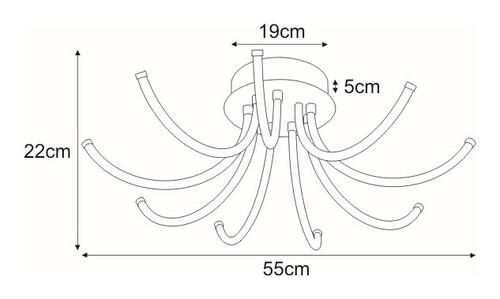 Lampa sufitowa K-8098 z serii LOGI 3