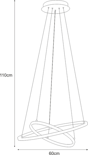 Lampa wisząca K-8150 z serii DIEGO BLACK 6
