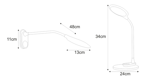 Lampka biurkowa LED K-BL1153 CZARNY z serii GAJA 2