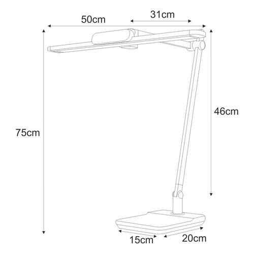 Lampka biurkowa LED K-BL1321 GRAFIT z serii ARES 2