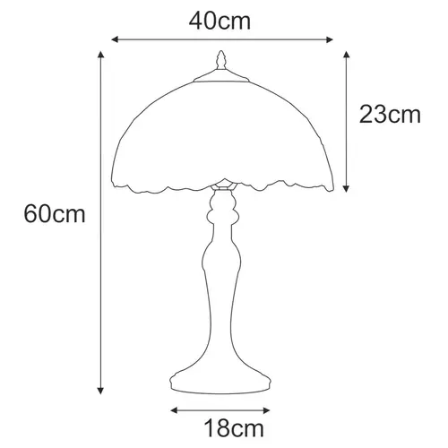 Duża lampka stołowa K-G16814 z serii SUNFLOWER 2