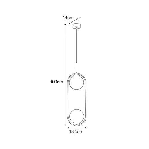 Lampa wisząca K-5305 z serii ARLENA 3