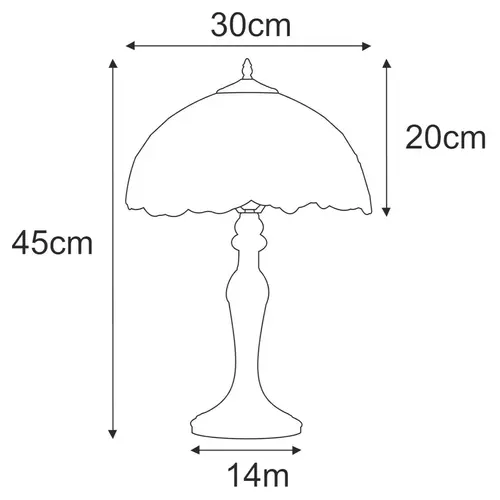 Mała lampka stołowa K-G12835 z serii ROSE 3