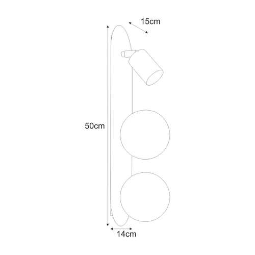 Lampa sufitowa / kinkiet K-5483 z serii ARIES 2