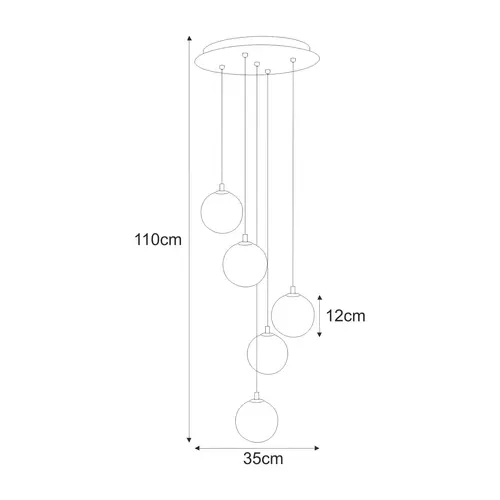 Lampa wisząca K-5551 z serii ASPEN 2