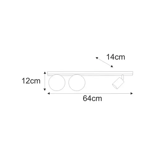 Lampa sufitowa K-5495 z serii ANDI 2