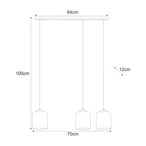 Lampa wisząca K-5570 z serii SORO 2