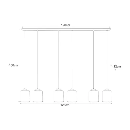 Lampa wisząca K-5572 z serii SORO 2