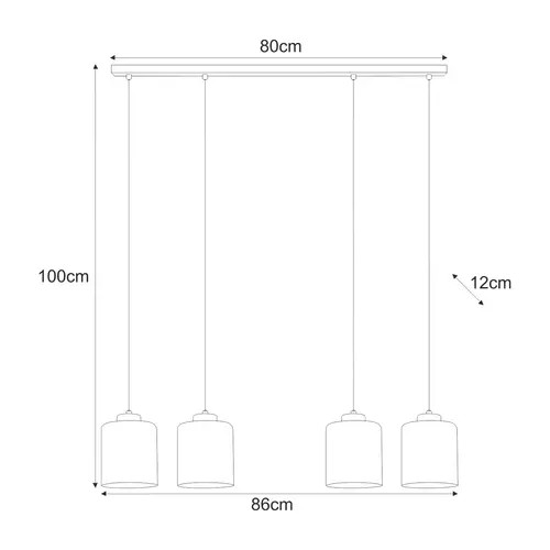 Lampa wisząca K-5576 z serii MIRI 2