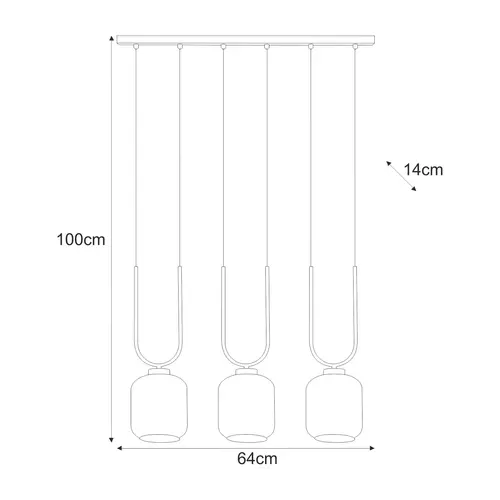 Lampa wisząca K-5581 z serii CONI 2