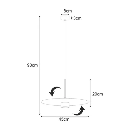 Lampa wisząca K-5457 z serii BURGAS 2