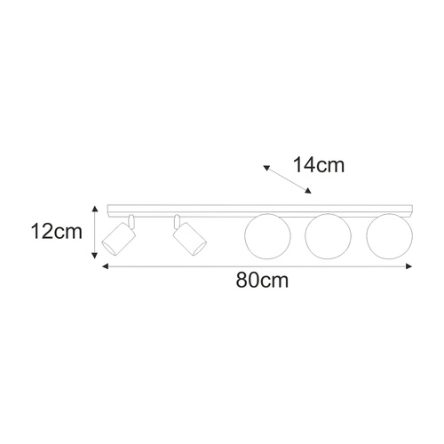 Lampa sufitowa K-5831 z serii ASPA 2