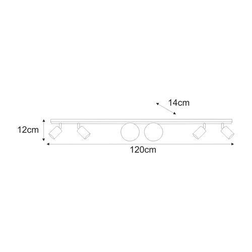 Lampa sufitowa K-5832 z serii ASPA 2
