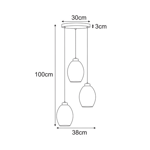 Lampa wisząca K-5722 z serii BALBO 2