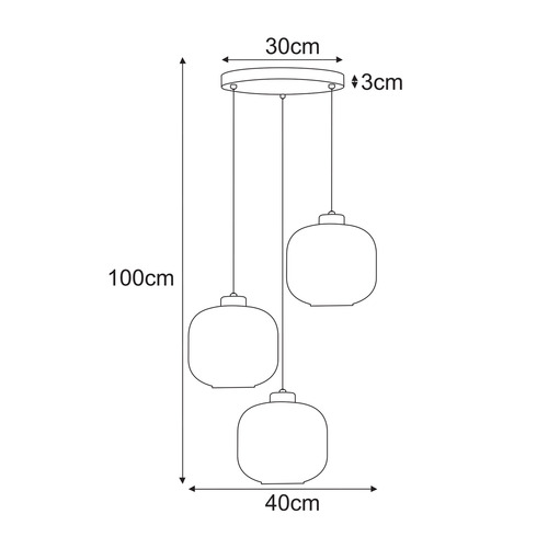Lampa wisząca K-5664 z serii CAMPO 2