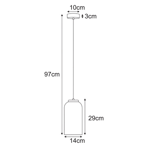 Lampa wisząca K-5621 z serii CAPRI 2