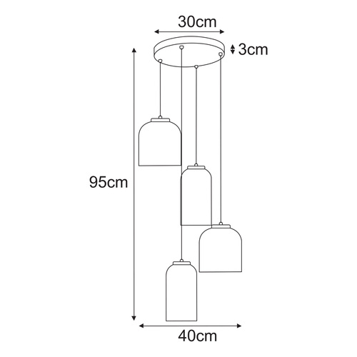 Lampa wisząca K-5627 z serii CAPRI 2