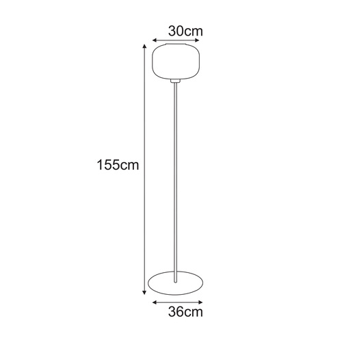 Lampa podłogowa K-5655 z serii CLARK 2