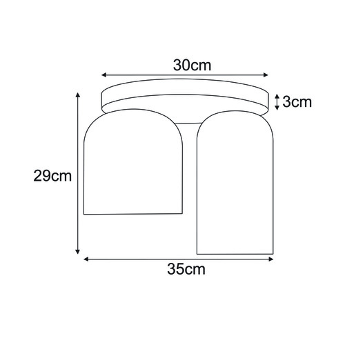 Lampa sufitowa K-5634 z serii INGA 2