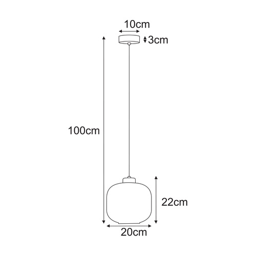 Lampa wisząca K-5640 z serii SPARTA 2