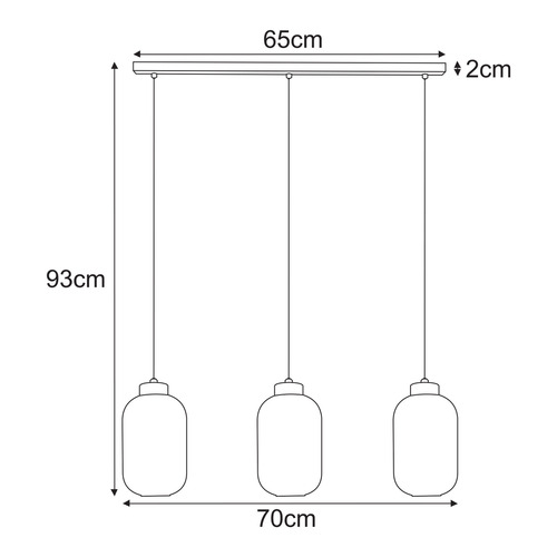 Lampa wisząca K-5734 z serii VILAR 2