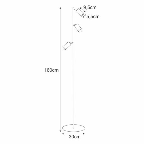 Lampa podłogowa K-4409 z serii MONTI 2