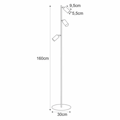 Lampa podłogowa K-4419 z serii KAYLA 2