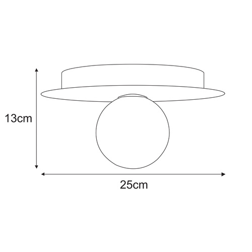 Lampa sufitowa K-5438 z serii ROBIN 8