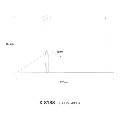 Lampa wisząca K-8188 z serii MONA 5