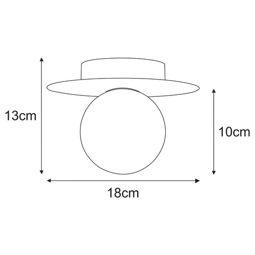Lampa sufitowa K-5452 z serii ROBIN 10