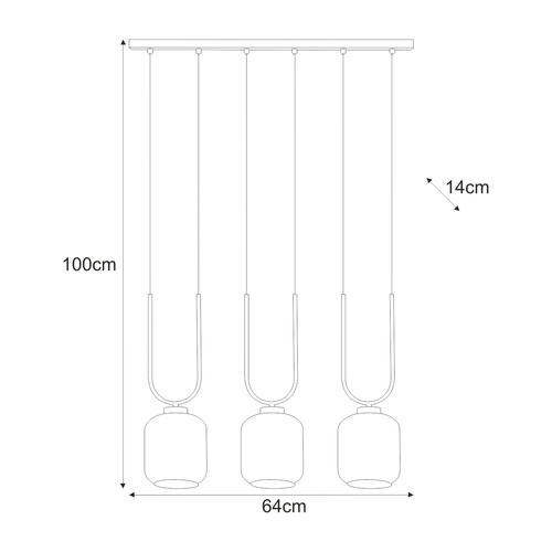 Lampa wisząca K-5581 z serii CONI 5