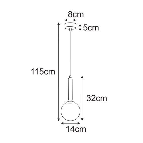 Lampa wisząca K-5865 z serii YUKI 2