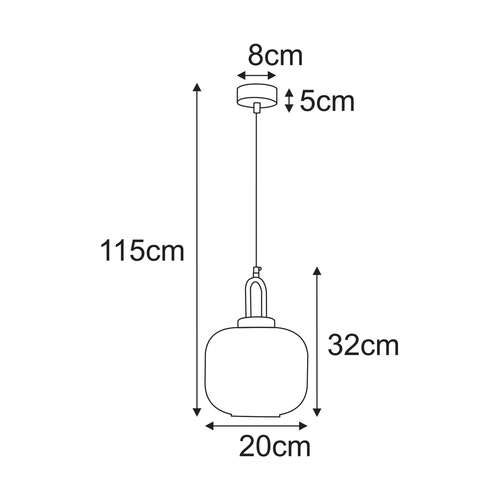 Lampa wisząca K-5896 z serii ARIA 9