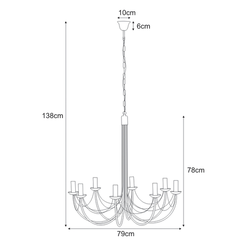 Lampa wisząca K-3521 z serii PERSEO 7