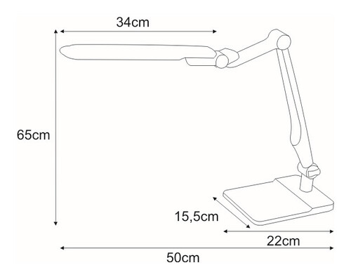 Lampka biurkowa K-BL1207 SREBRNY z serii MICA 8