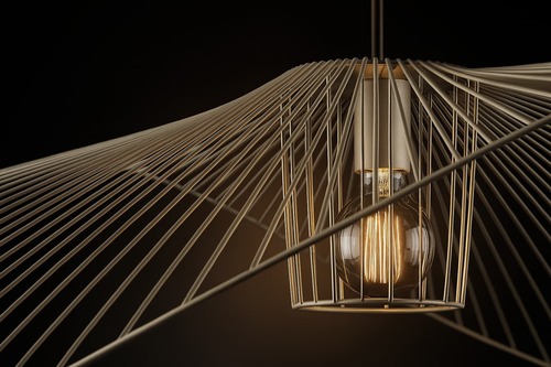 Lampa wisząca KP-21 MINI BEŻ z serii KAPELUSZ 3