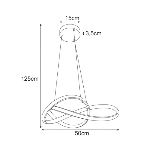 Lampa wisząca K-8236 z serii FONDI 11