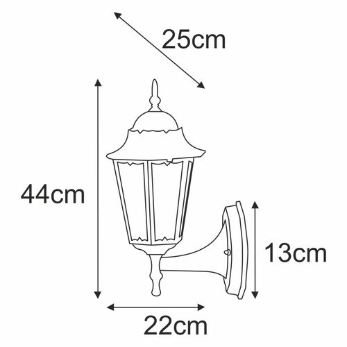 Wall lamp K-5006A UP BLACK - LOZANA 10