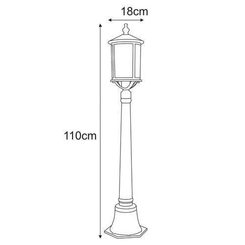 Lampa ogrodowa stojąca K-8222 z serii MIAMI 9