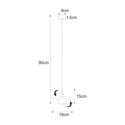 Lampa wisząca K-5455 z serii BURGAS 8