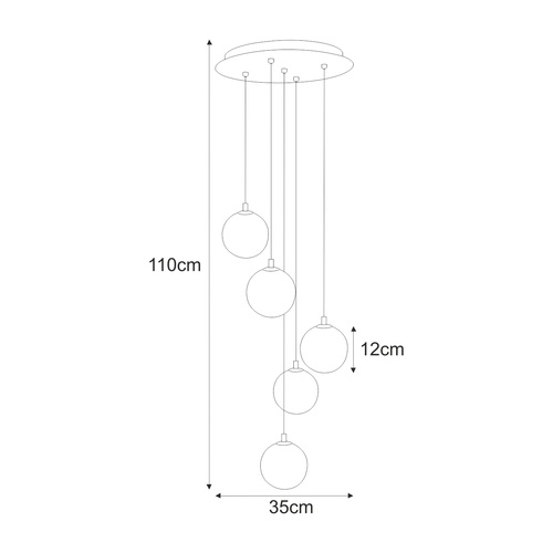 Lampa wisząca K-5561 z serii GALAXY 7