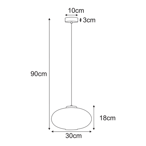 Lampa wisząca K-5670 z serii PESO 10