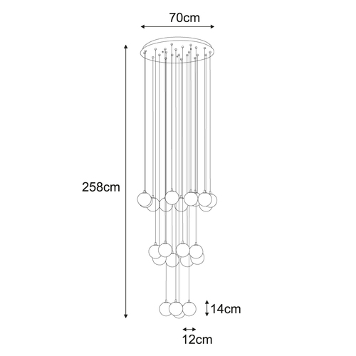 Lampa wisząca KP-33 z serii ASPEN 7
