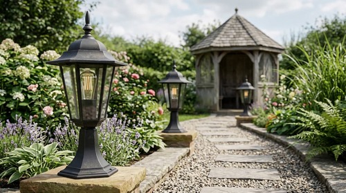 Lampa ogrodowa stojąca K-5009S CZARNY z serii STANDARD 3