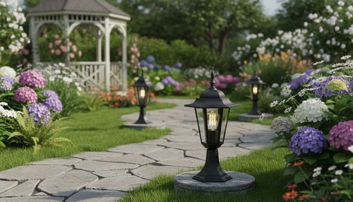 Lampa ogrodowa stojąca K-5009S CZARNY z serii STANDARD 6